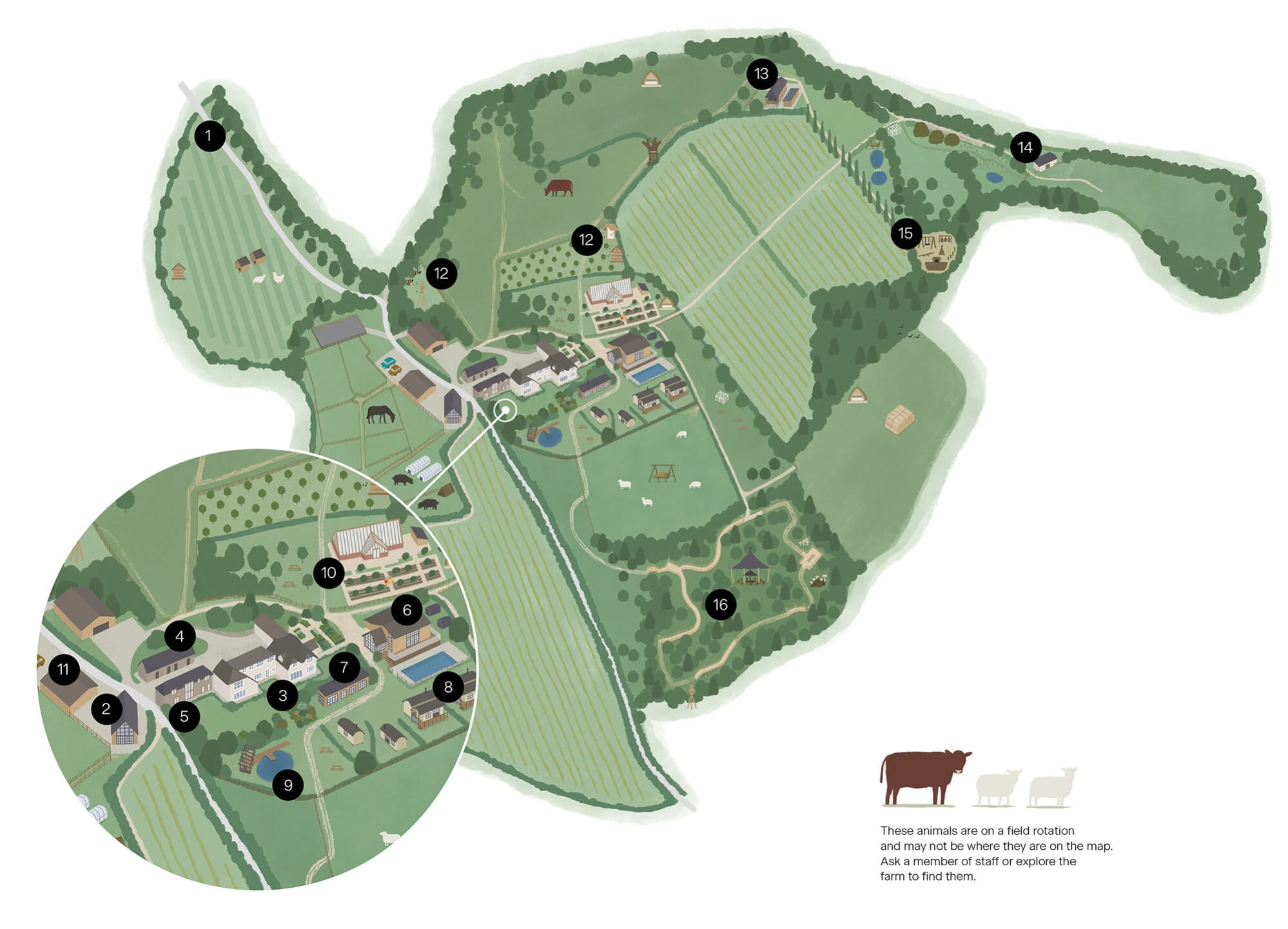 Map of Louma Farm and Retreat - Dorset Holiday Accommodation