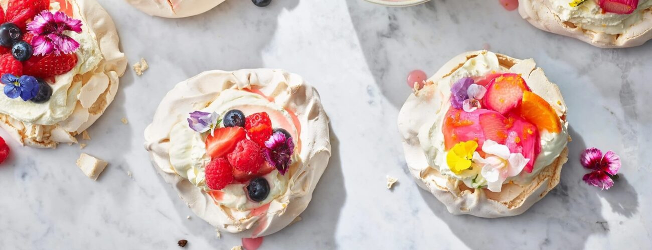 Louma Dorset afternoon tea desert pavlova fresh fruit cream 2
